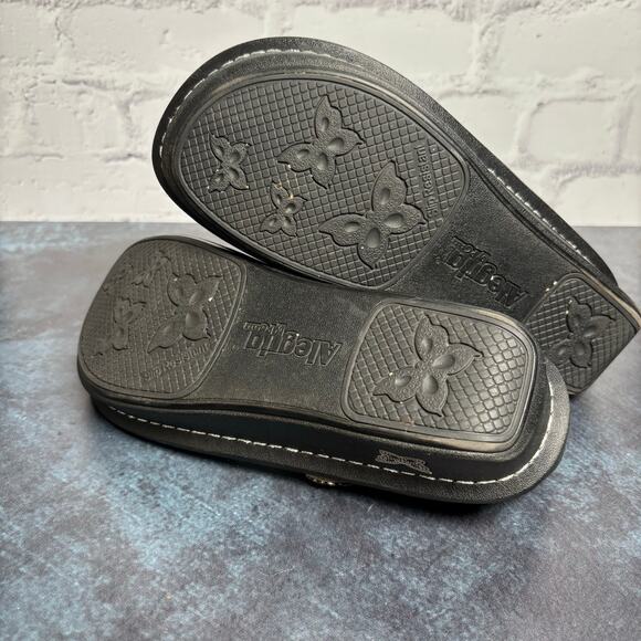 Alegria Paloma Pewter Dazzler Mary Jane Comfort Shoes Leather Women's 37- 7/7.5 - Picture 11 of 11